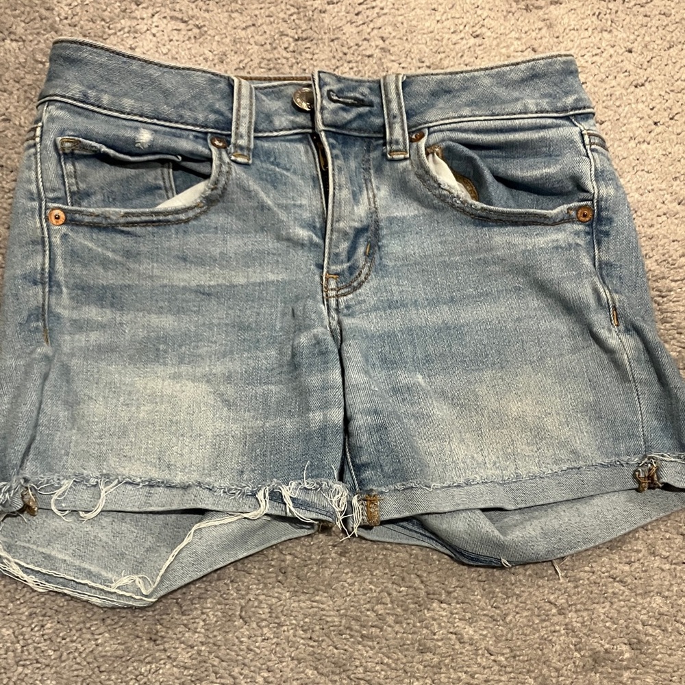 American Eagle Outfitters Light Blue Jean Shorts